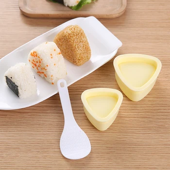 3Pc/Set DIY Sushi Maker Formy Onigiri Ryža Loptu Potravín Stlačte Trojuholníkové Sushi Stroj na Výrobu Japonskej Kuchyne Bento Príslušenstvo