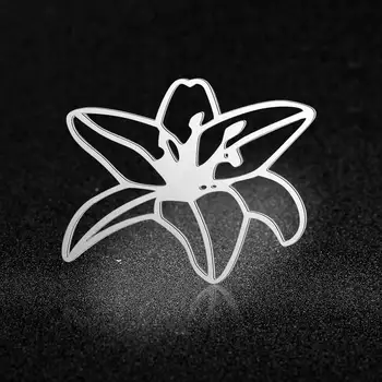 5 ks/veľa Jedinečný Geometrické Lotus Balerína DIY Charms Veľkoobchod Nehrdzavejúcej Ocele Horský Kvet, List Konektory Čaro