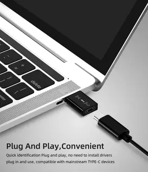 USB C, USB 3.0 A Adaptér Typc-c Konvertor Vhodný Pre Notebooky, USB portov, Nabíjanie Hlavy