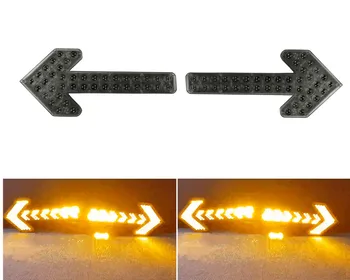 2x Postrekovač blesk LED svetlá Auto, šípka Svetlá Dopravných komunikácií Bezpečnostné svetlo Výstražné Konštrukcia Bliká Indikátor Šípku svetlá