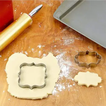 8pcs Nehrdzavejúcej Ocele Mini Cookie Cutter Nastaviť trvanlivého pečiva, Pečenie Pečiva Nože na Kapustu Kuchynské Formy na Pečenie Pečenie, Pečenie Plesní