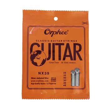 Orphee NX35 Nylonové Struny na Klasickú Gitaru 6pcs kompletnej Výmene (.028-.045) gitarové príslušenstvo, gitarové string gitarové časti