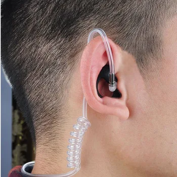 600pcs Silikónové strmeň Earmolds ucho formy pre akustické air tube slúchadlá,obojsmerné rádiové headset,walkie talkie slúchadlá Čierna