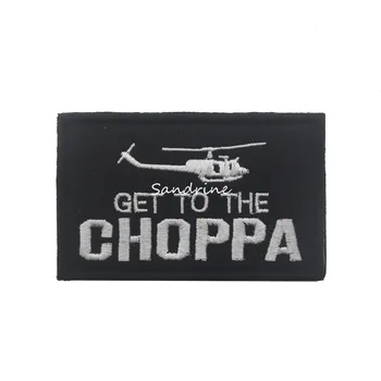 Dostať sa do CHOPPA Armády Vojenské Taktické Výšivky Škvrny Na Oblečenie Oblečenie Znak Appliques Odznaky
