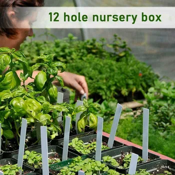 12 Diera Rastlinných Semien Rastie Box Škôlky Sadeníc Starter Záhrada Dvore Zásobník Teplej Predaj Dva-v-jednom Sejba Zásobník Osiva Rásť Box