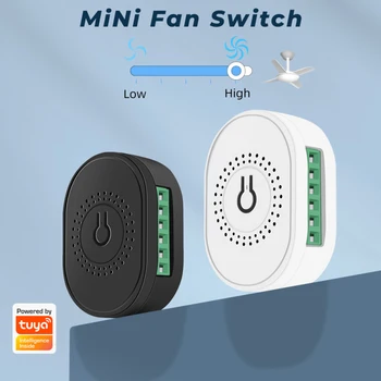 Tuya Mini Smart Wifi Ventilátor Prepínač DIY Smart Rýchlosť Ventilátora Stropný Ventilátor Radič Mobile Aplikácie Diaľkové Ovládanie Práce S Alexa Domovská stránka Google