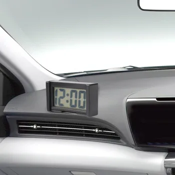 Mini Auto LCD Hodiny Auto Auto Hodiny Čas, Pohodlné, Odolné samolepiaci Držiak Elektroniky Vozidla Tabuli Hodiny Auto Príslušenstvo