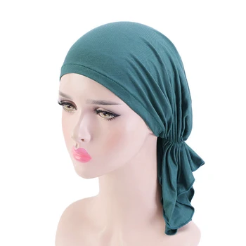 2021 jar/leto modálne bavlna bomba turban Moslimských módne dámy hidžáb Ženy Bandana hlavový most Vrkoč šatku Pirátske šatky