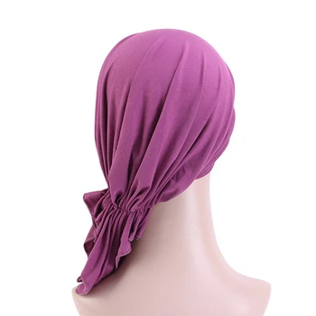 2021 jar/leto modálne bavlna bomba turban Moslimských módne dámy hidžáb Ženy Bandana hlavový most Vrkoč šatku Pirátske šatky