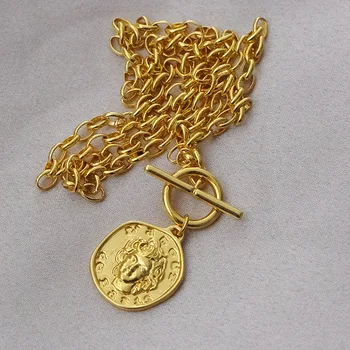 Európske a Americké kovové vietor Lamore náhrdelník portrét mince SZ pracky mosadz položka prívesok