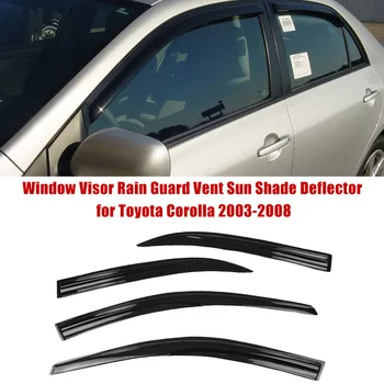 In-Kanál Okna vetrací Otvor Clony proti oslneniu Slnkom, Dažďom, Vetrom Stráže pre Toyota Corolla Windows