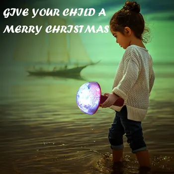 Vianočné Blikajúce Žiariace Svetlo Spinner Stick Wands Svetelný Santa Claus Otočené Hudby Ručné Darček Hračky Drop Shipping