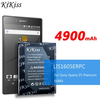 Pôvodné Kikiss LIS1605ERPC Telefón Batéria pre SONY Xperia Z5 Premium Z5P Dual E6883 E6853 E6833 Mobil Náhradné Batérie