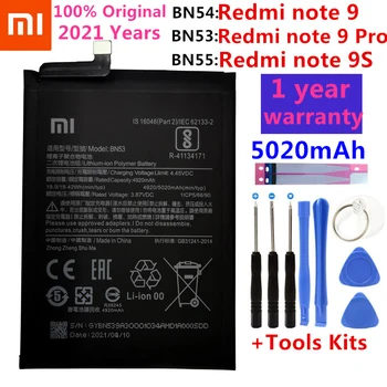 Originálne 5020mAh BN53 BN54 BN55 Náhradné Batérie Pre Xiao Redmi poznámka 9 Pro 9S Bateria Mobilného Telefónu, Batérie, Náradie