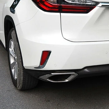 2 ks Auto Chrome Zadné Hmlové Svetlo Lampy Kryt Plesne Trim pre Lexus RX 2016-2019