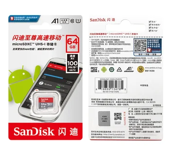 SanDisk Micro SD Karta 256 GB 128 gb kapacitou 32 GB, 64 GB 16 GB Ultra TF kartu Class 10 Pamäťovej Karty Flash Karty microSD mini card na Telefón