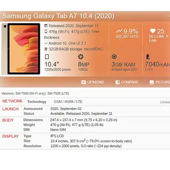 Pre Samsung Galaxy Tab A7 10.4 2020 Tablet Nastaviteľné Skladací Stojan, Kryt Pre Samsung Galaxy Tab A7 10.4 T500 T505 T507 Prípade