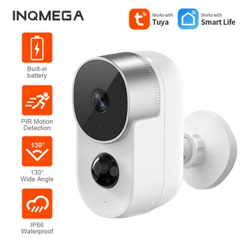 INQMEGA Tuya HD Batérie Fotoaparát, Wifi, Kamera 6700mAh Nabíjateľná Nízky Výkon Vonkajšie IP Kamery Home Security Wifi Kamera PIR