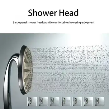 Sprcha Hlavu, 8 Funkcií, veľkoplošné Nastaviteľné Ručné Sprchy Hlavu Postrekovač, kúpeľňové Doplnky robustné a odolné