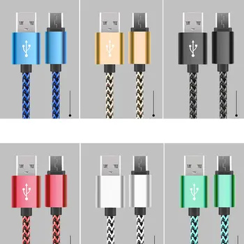 3 M-Typ-C USB3.1 rýchle nabíjanie údaje nylon pletená kábel USB Nabíjačka, Dátový Riadok Sync Kábel
