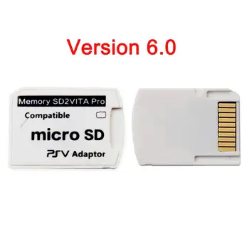 Verzia 6.0 SD2VITA Karta puzdro Pre PS Vita Memory TF Karta Pre PSVita Hra Karty PSV 1000/2000 Adaptér 3.65 Systém SD Mikro SD