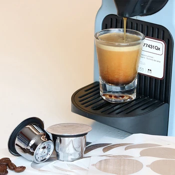 NEREZOVÁ OCEĽ Kovové Opakovane Kávové Kapsule Espresso, kaviareň Nálepky Kapsule Kladivo Pre XIAO Nescafe Kávovary Stroj