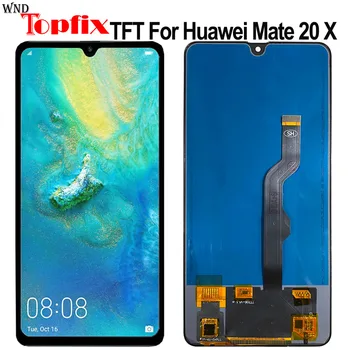 TFT LCD Pre Huawei Mate 20 X EVR-L29 EVR-AL00 TL00 LCD Displej Dotykový Displej Náhradné Príslušenstvo Montáž Mate 20X LCD