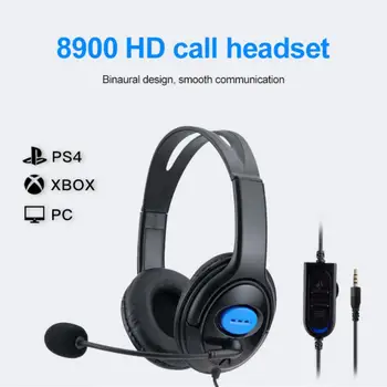 Herné Slúchadlá Led Svetlo Basy Stereo Redukcia Šumu S Mic Hráčsky Headset Pre PS4 PS5 Xbox Notebook PC Káblové pripojenie 3,5 mm AUX Headset