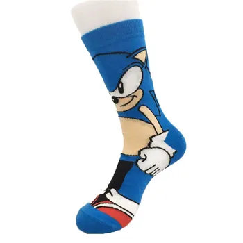 Cartoon Modrá Klasické Ponožky Farebné Pančuchy Roztomilý Módne Dlhé Pár Bežné Šaty Skateboard Ponožky Cosplay Darček