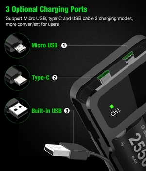 BEBONCOOL 2x2550mAh Nabíjateľnú Batériu Xbox Jeden/Xbox One X/Y/Xbox Elite Radič Nabíjačka pre Xbox Gamepads