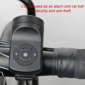 Elektronické Cyklistické Roh Nabíjateľná Anti-Theft Požičovňa Alarm Bell Jednoduché Nainštalovať 24BD