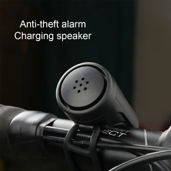 Elektronické Cyklistické Roh Nabíjateľná Anti-Theft Požičovňa Alarm Bell Jednoduché Nainštalovať 24BD