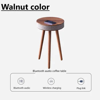 Univerzálny Bluetooth Smart Reproduktor Domov Obývacia Izba Indukčného Nabíjania Vonkajší Hlas, Zvuk, Ovládanie 3D Surround Drevené Čaj Stôl