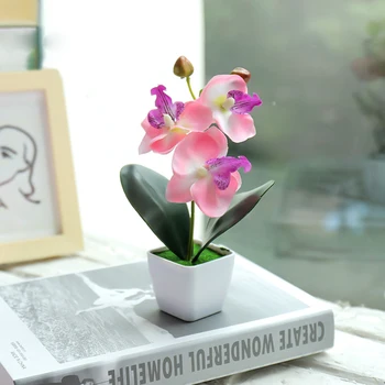 Umelý Kvet Rastliny Plastové Hrniec Bonsai Záhradný Stôl Strany Miestnosti Dekorácie na svadbu, bytové doplnky, dekorácie izba dekor
