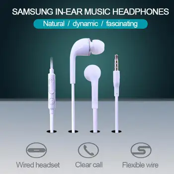 2021 Nové 3,5 mm In-Ear Káblové Slúchadlá Slúchadlá S Vstavaný Mikrofón Pre Samsung Xiao Huawei Slúchadlá Pre Smartphony