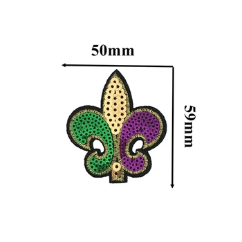 10 KS Farebné Sequined Kvetinový Žehlička na Škvrny na Oblečení Malé Puky Sequin Výšivky Nášivka DIY Dekorácie Patch