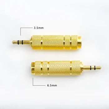3,5 mm až 6,5 mm Samec Samica Audio Adaptér 6.5 Konektor 3.5 Jack AUX Converter pre Reproduktor Mobilný Telefón Gitarové Príslušenstvo