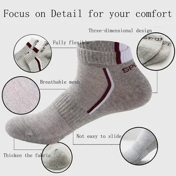 10 Ks/Pack Mužov Bavlnené Ponožky Priedušná Non-slip Letné Ponožky Ženy Oka Loď Ponožky Mužov Krátke Ponožky Plus Veľkosť(EU39-46)