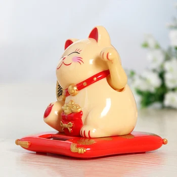 Máva Rukami Šťastie Mačka Bohatstvo, Šťastie Mačka Ornament pre Domáce Kancelárie Pokladňa Počítadlo Dekor ALI88