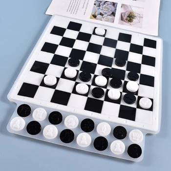 Crystal Epoxidové Živice Formy Dosková Hra International Chess Odlievanie Silikónové Formy KUTILOV, Remeselníkov, Takže Nástroj
