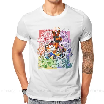 20. Výročie Crash Bandicoot Vlk Video Hry Tričko Top Bavlna Voľné Crewneck pánske Oblečenie Grafické Mužov tričko