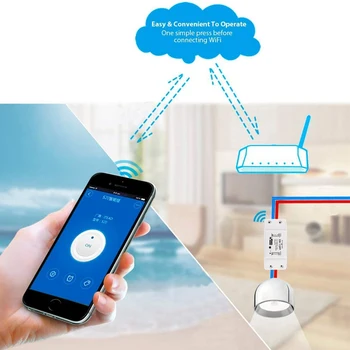 Smart Home Načasovanie Funkcia DIY WiFi Smart Light Switch, Smart Života/Tuya APP Bezdrôtové Diaľkové Ovládanie Práce S Alexa Domovská stránka Google