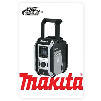 Makita Dmr108b rádio, Bluetooth reproduktor prenosný prehrávač hudby práca a zábava Kovov Cín Podpísať Plagát Doska