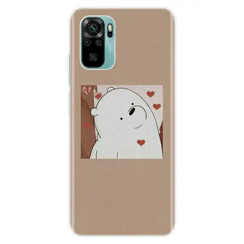 Roztomilý medveď panda Silikónové Telefón puzdro pre Xiao Redmi Poznámka 10 9 Pro Max 10S 9S 8T 8 8A 9 9A 9C NFC 9T 7 Mäkké Pokrytie