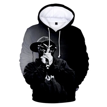 Nová R. som.p mf doom hoodie 3d dlhý rukáv mikina muži ženy tepláková súprava americký rapper Tepláky harajuku chlapec deti oblečenie