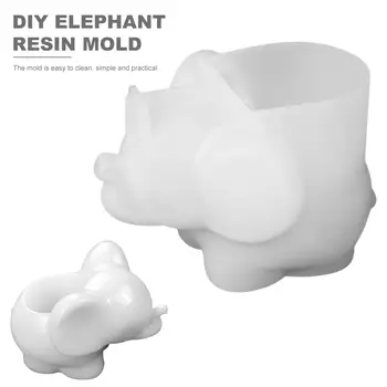 Cute Elephant Tvarované Trinket Box Formy Silikónové Formy Kawaii Conch Šperky Box Formy Sladké Skladovanie Epoxidové Živice Box, Takže urob si sám