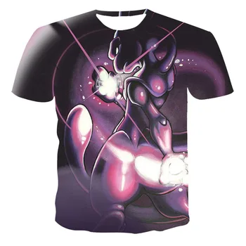 2021 nové letné 3D vytlačené T-shirt mužské oblečenie anime pokémon populárne-krátke rukávy módne O-krku street nosiť v pohode T-shirt
