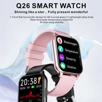 Q26 Smart Hodinky Fitness Sledovanie Krvného Tlaku Smartwatches Nepremokavé Srdcového Tepu Bluetooth Náramkové Hodinky