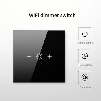 Tuya Smart Životnosť LED Dotykový Senzor WIFI Dimmer Prepínač Wall Light Switch APLIKÁCIE Hlasové Prepínač Práce Senzor Kompatibilné Alexa Domovská stránka Google