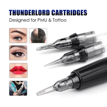 20PCS Najnovšie Thunderlord Moc Tetovanie Cartridge Liner Shader Permanentného make-upu Univerzálny Tetovanie Ihly 1R Pre Tetovanie Stroj Pero